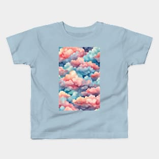 Rainbow Clouds Kids T-Shirt